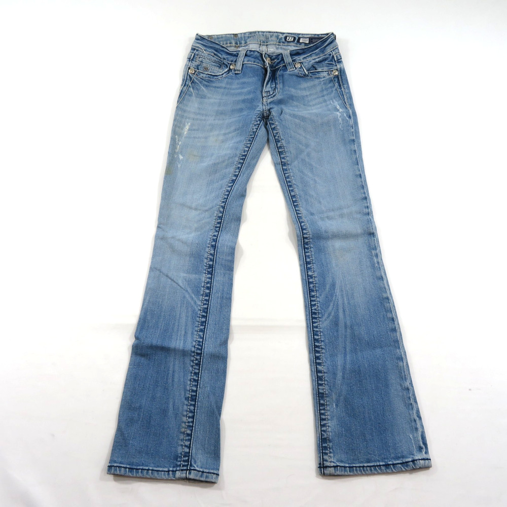 Miss Me Blue Jeans JP50004 Boot Sz 27 Measured 27x31